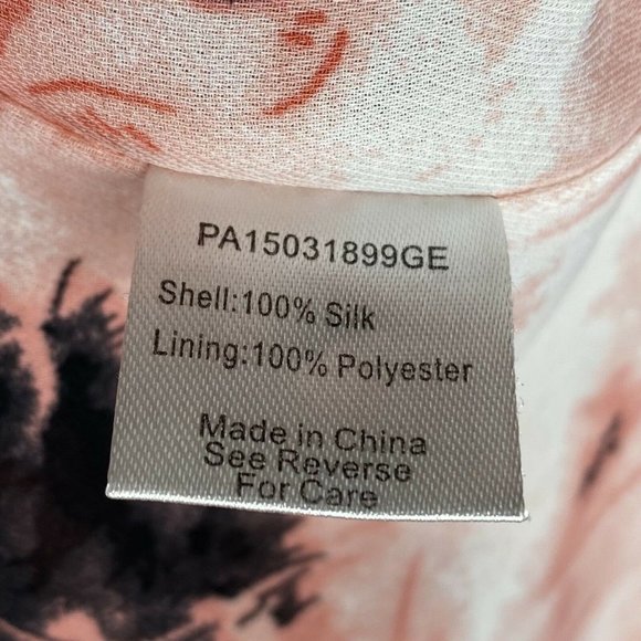 Parker Kita Silk Abstract Palm Tie Dye Mini Dress - Picture 6 of 6